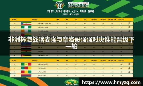 非洲杯激战喀麦隆与摩洛哥强强对决谁能晋级下一轮